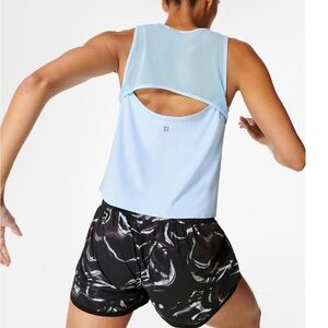 Sweaty Betty Swifty Workout LightBlue tank top- Size Medium